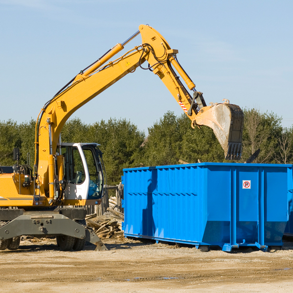 is there a minimum or maximum amount of waste i can put in a residential dumpster in Connerville